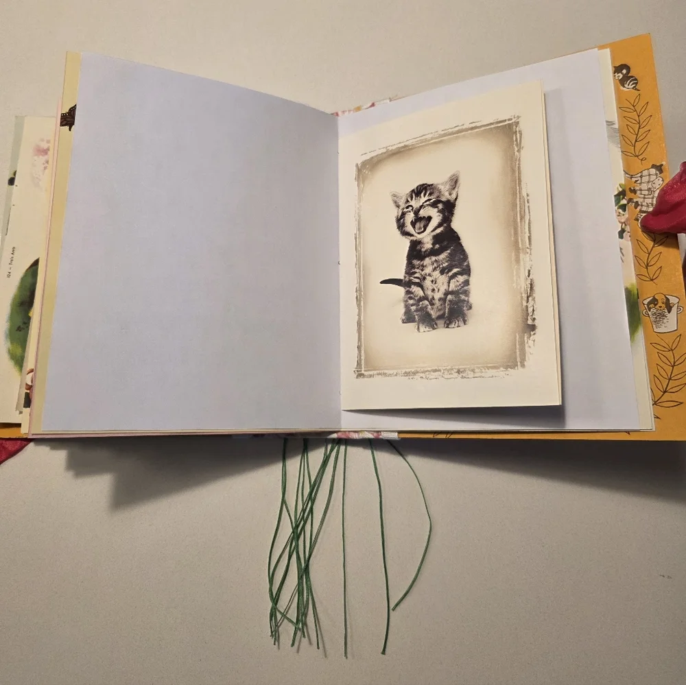 Trois Amis Little Golden Book Handmade Decorated Junk Journal